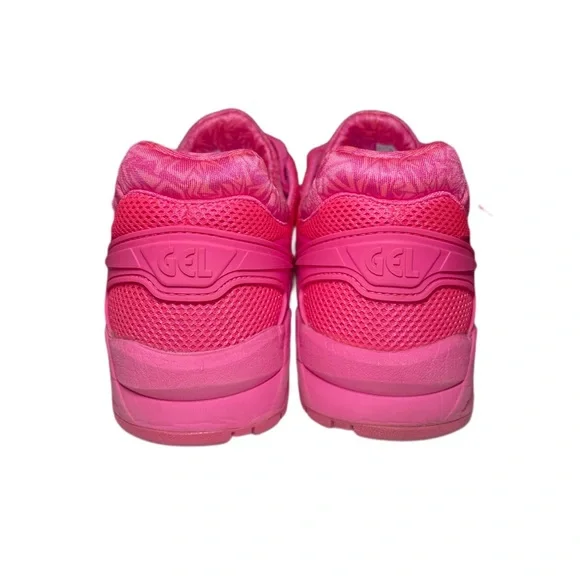 Asics Gel Kayano Running Shoes Neon Pink Trainers - Picture 5 of 8